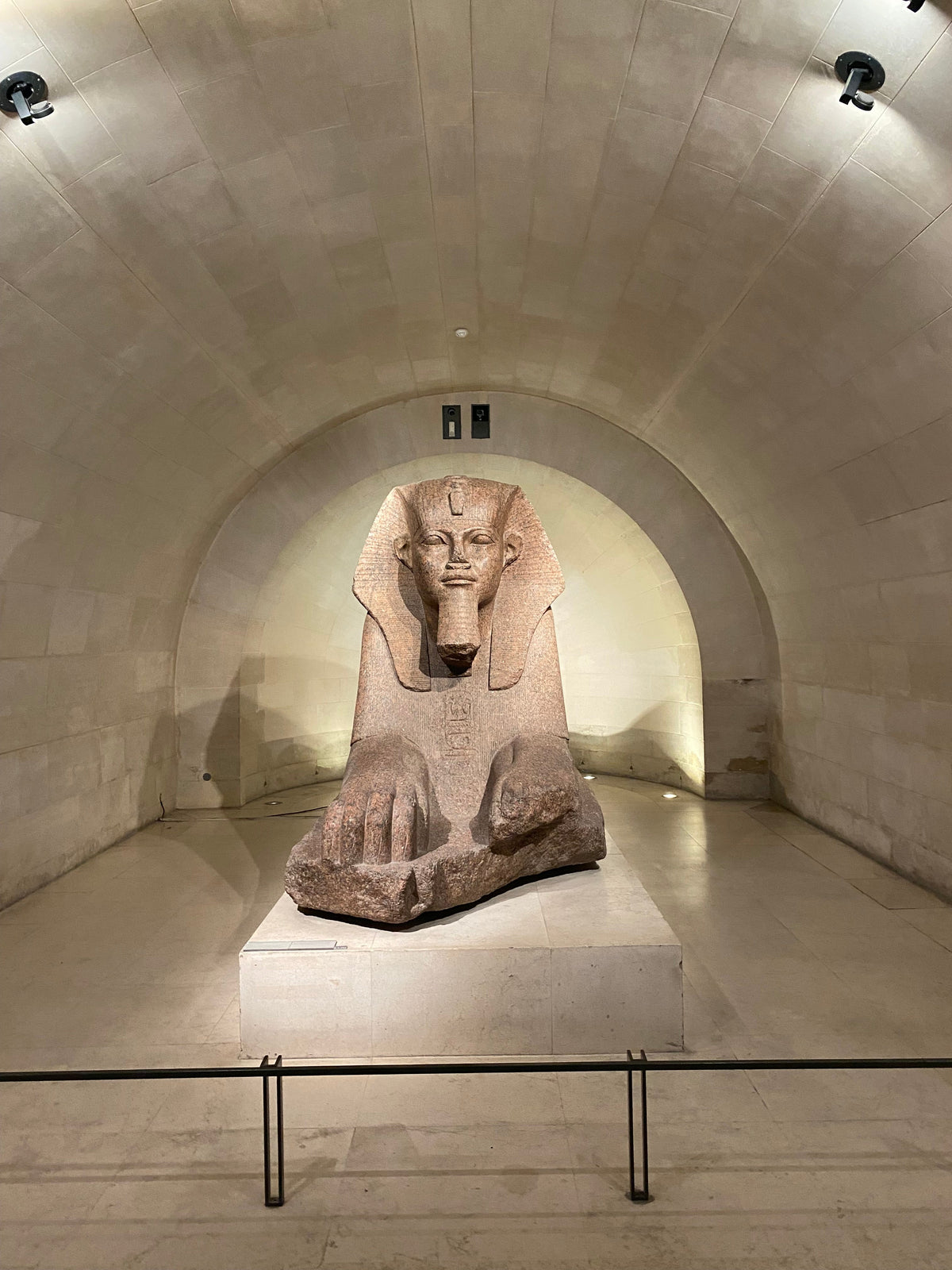 The Sphinx of Tanis, the largest sphinx outside Egypt, on display at the Louvre Museum in Paris